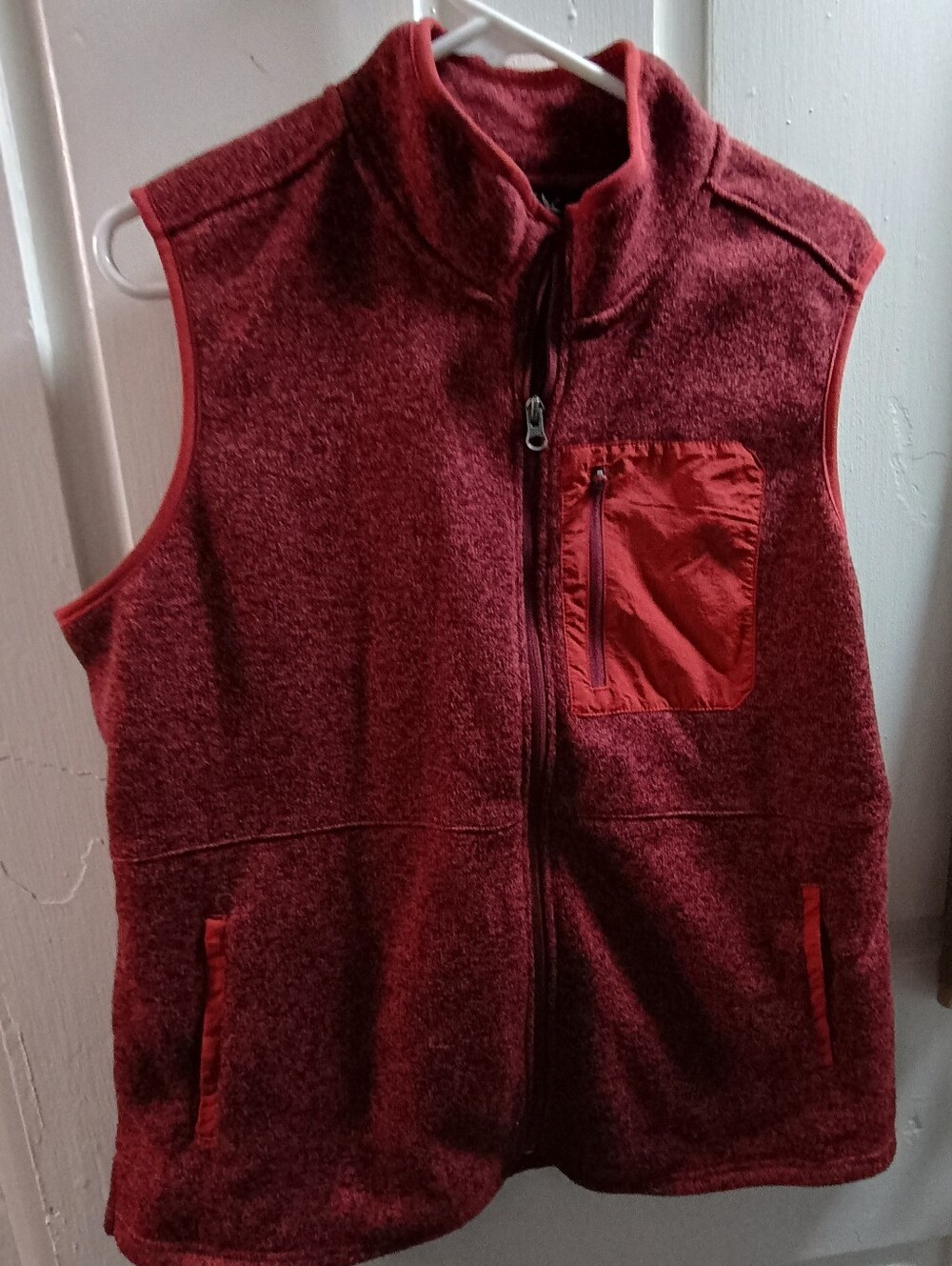 Eddie Bauer Red Knit Sweater Vest